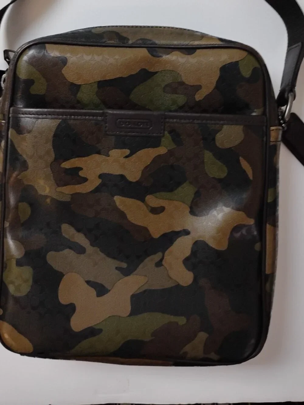 Coach Houston Flight Bag in Signature Camo Print